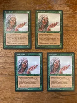 Rime Dryad x4 NM+ NEVER PLAYED MTG Ice Age Magic 4x 1995 VINTAGE FAST SHIPPING - Image 1