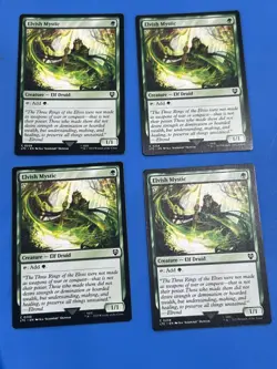 MTG - 4 x Elvish Mystic - Playset - Lord of the Rings LOTR NM Near Mint Magic - Image 1