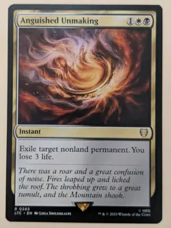 Anguished Unmaking MTG Commander: the Lord of the Rings: Tales of Middle-Earth - Image 1