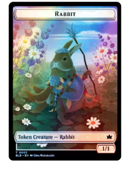 Rabbit Token (Random Back) Foil Bloomburrow - Image 1