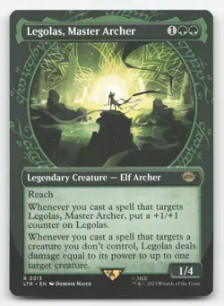 Legolas, Master Archer (Showcase) Universes Beyond: The Lord of the Rings MTG NM - Image 1