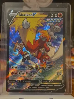 Blaziken V TG14/TG30 SWSH12: Silver Tempest Trainer Gallery Pokemon Card - Image 1