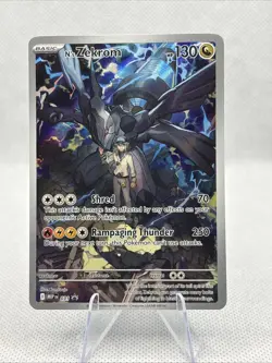 Pokemon N's Zekrom 037 Holo Basic Dragon MEPN HP 130 Pokemon TCG Card Stock - Image 1