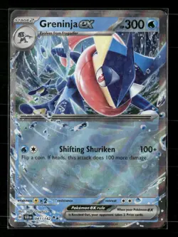 Greninja ex 41/142 Double Rare Stellar Crown Pokemon Holo Near Mint - Image 1