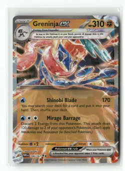 Greninja ex 106/167 Double Rare Twilight Masquerade Pokemon Holo Near Mint - Image 1