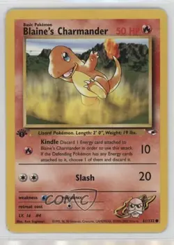 Blaine's Charmander 1st Ed. Pokemon Gym Heroes #61 2000 - Image 1