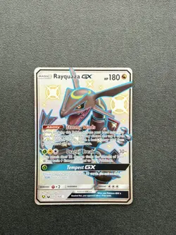 Rayquaza GX 177A/168 Hidden Fates Shiny Full Art Promo Pokemon Card - Image 2