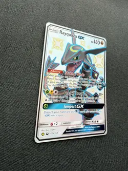 Rayquaza GX 177A/168 Hidden Fates Shiny Full Art Promo Pokemon Card - Image 3