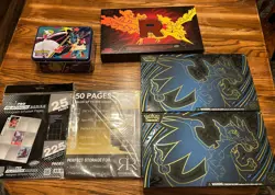 Pokemon Team Charzard Rocket's Moltres UPC (OPENED) Lunchbox No Packs No Promos - Image 1