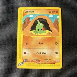 Pokemon Card Expedition Base Set Larvitar 116/165 E Series Pokemon TCG - Image 1