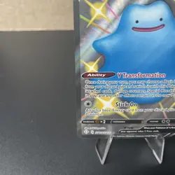 Ditto V SHINY SV118/SV122 Shining Fates NM Full Art Ultra Rare Pokemon Card - Image 4