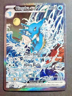Pokemon Kingdra EX SVP 131 Scarlet & Violet Black Star Promo - Image 1