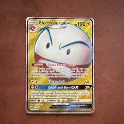 Pokemon Electrode GX Full Art Holo Ultra Rare 155/168 Celestial Storm 190 HP - Image 1