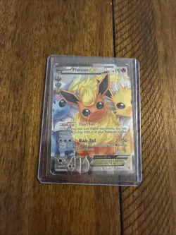 Pokemon TCG Flareon EX Radiant Collection Full Art RC28/RC32 HEAVY PLAY - Image 1