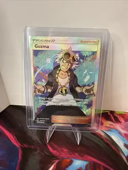 Guzma (Full Art) 143/147 Sm-Burning Shadows Holo Illustration Rare Pokemon - Image 1