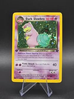 Pokemon Dark Slowbro Team Rocket Holo Rare 1st Edition 12/82 - Image 1