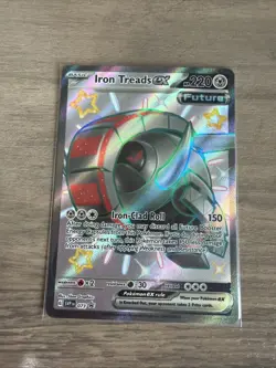 Pokemon Paldean Fates Iron Treads EX 073 Black Star Promos Shiny Ultra Rare NM - Image 1