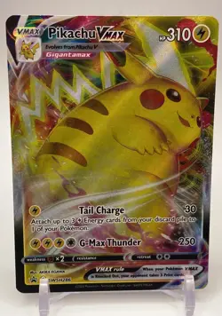 Pokemon TCG Pikachu VMAX SWSH286 Sword & Shield Promo Full Art Holo - Image 1