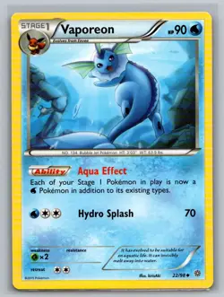 POKEMON VAPOREON 22/98 XY - Ancient Origins NON FOIL - Image 1