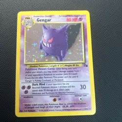 Gengar 5/62 Fossil Unlimited - Holo Rare - 1999 WOTC Pokemon Card TCG LP+ - Image 1