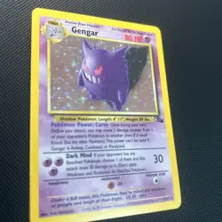 Gengar 5/62 Fossil Unlimited - Holo Rare - 1999 WOTC Pokemon Card TCG LP+ - Image 3