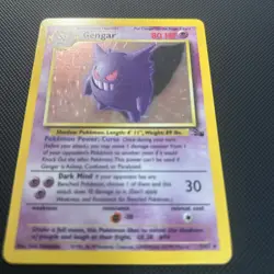 Gengar 5/62 Fossil Unlimited - Holo Rare - 1999 WOTC Pokemon Card TCG LP+ - Image 4