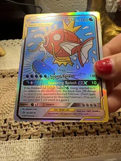 Pokemon Magikarp & Wailord GX TAG TEAM Full Art Ultra Rare 161/181 SM Team Up - Image 2