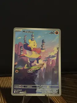 Pokemon TCG Mienfoo SV: White Flare Holo Illustration Rare 133/086 Kick 20 HP 60 - Image 1