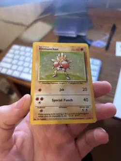 Hitmonchan 7/102- Base Set WOTC Rare Holo Pokemon TCG Card - Image 4