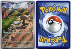 PALDEAN WOOPER 102/094 ILLUSTRATION RARE PHANTASMAL FLAMES POKEMON HOLO NM - Image 3