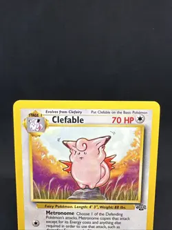 1999 Pokemon TCG Jungle Set Unlimited Clefable Non Holo Rare #1 WofC Vintage - Image 3