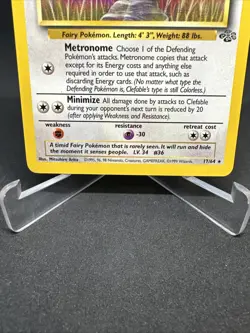 1999 Pokemon TCG Jungle Set Unlimited Clefable Non Holo Rare #1 WofC Vintage - Image 4