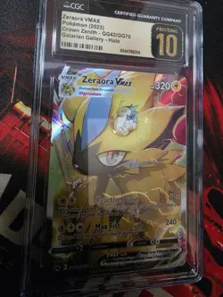 CGC 10 Pristine Zeraora VMAX GG42/GG70 Crown Zenith Pokemon Low POP 135! - Image 1