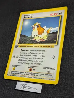 Carte Pokemon Roucool 57/102 Edition 1 Set de Base wizards Francais VF - SDB - Image 2