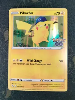 Pikachu (28) Pokemon GO 028/078 Holo NM - Image 1