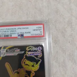 Mew VMAX UR PSA 10 280 184 VMAX Climax Japanese Pokemon Card Rare Holo - Image 3