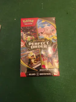 Pokemon TCG: Mega Evolution-Perfect Order Booster Bundle (6 Packs) New Sealed - Image 1