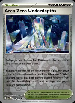 Area Zero Underdepths 094/131 Reverse Holo - Pokemon Prismatic Evolutions - NM - Image 1