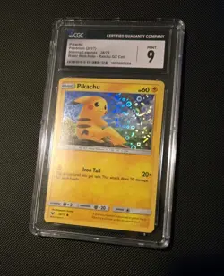 2017 Pokemon Shining Legends #28/73 Pikachu Holo - Raichu GX Coll. - MINT CGC 9 - Image 3