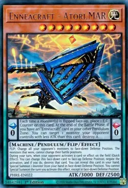Yugioh! LP Enneacraft - Atori.MAR - PHRE-EN022 - Ultra Rare - 1st Edition Lightl - Image 1