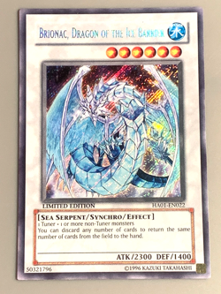 yugioh Brionac, Dragon of the Ice Barrier HA01-EN022 Secret Limited Ed near mint - Image 3
