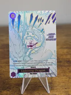 One Piece | Lightning Dragon | OP15-077 | Alt Art Event (R) | NM - Image 1
