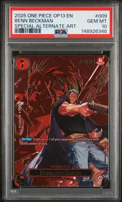 2025 ONE PIECE OP13-CARRYING ON HIS WILL #009 BENN BECKMAN PSA 10 - Image 1