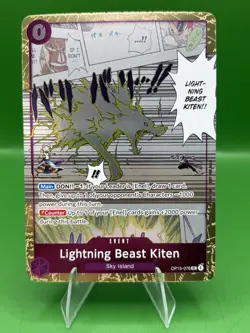 One Piece TCG OP15 Lightning Beast Kiten Dash Pack Alt Art Foil English NM🔥🔥 - Image 1