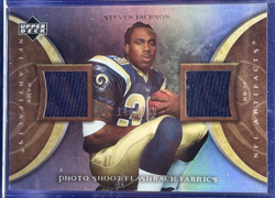 2007 NFL Artifacts Steven Jackson Photo Shoot Fabrics Dual Jersey PSF-SJ - Image 1