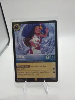 Moana - Curious Explorer 155/204 Winterspell Legendary Disney Lorcana TCG - Image 1