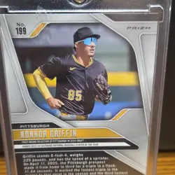 Panini 2025 Prizm Konnor Griffin #199 Pittsburgh Base Set Baseball Card - Image 2
