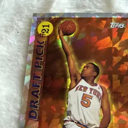 Topps 1996-97 Draft Pick DP21 Dontae' Jones New York Knicks Basketball Card - Image 5
