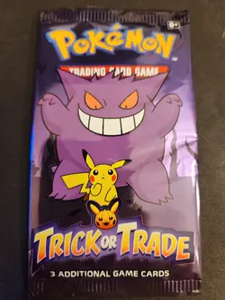 Pokemon Trick Or Trade Booster Pack Halloween 3 Card Pack - Image 1