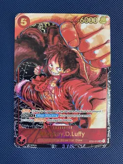 One Piece TCG Card Monkey D.Luffy ST01-012 OP05 1st Anniversary English - Image 1